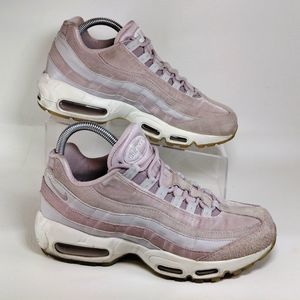 Nike Air Max 95 LX Velvet Rose Pink Particle Gold Suede AA1103 600 size 8.5